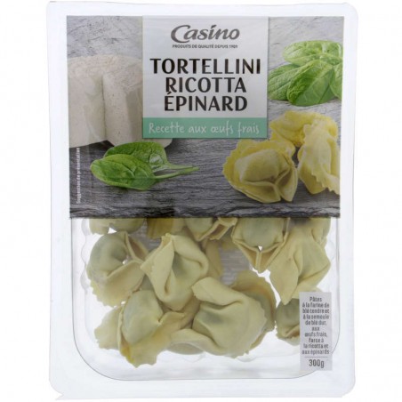 CASINO Tortellini ricotta-épinards 300g